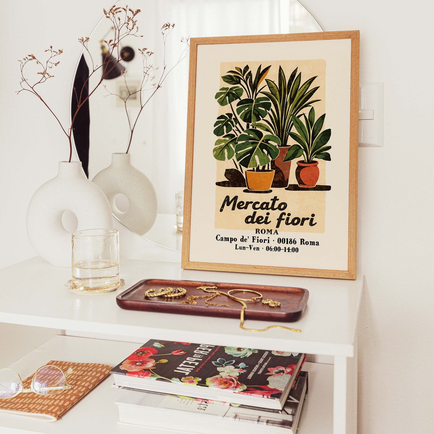 Mercato Dei Fiori Roma Print
