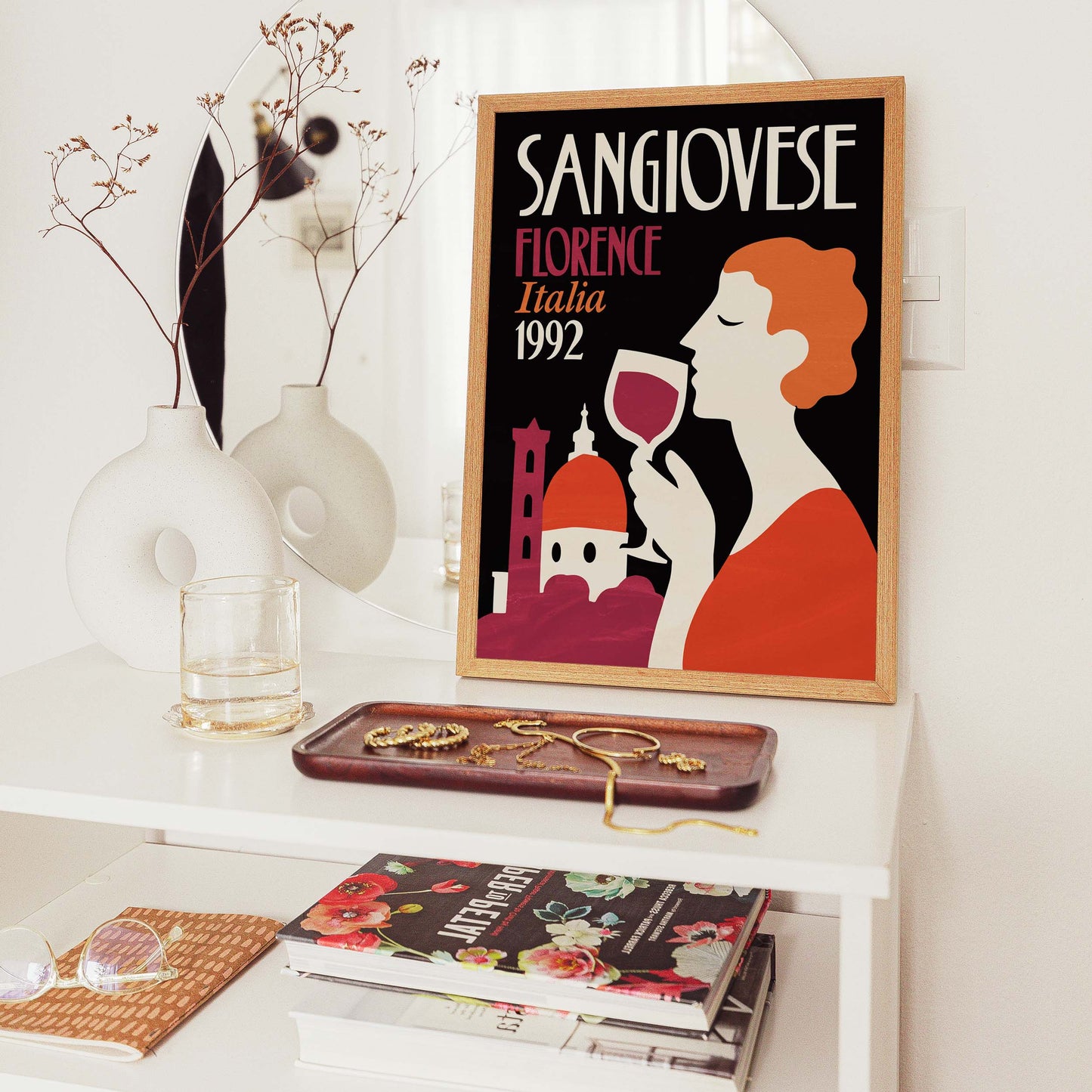 Sangiovese Florence Wine Print