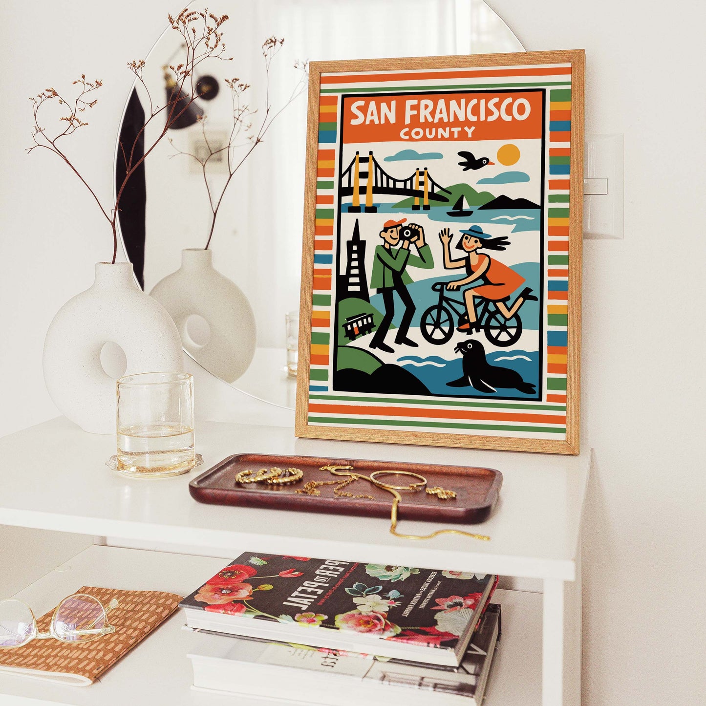 San Francisco County Travel Poster