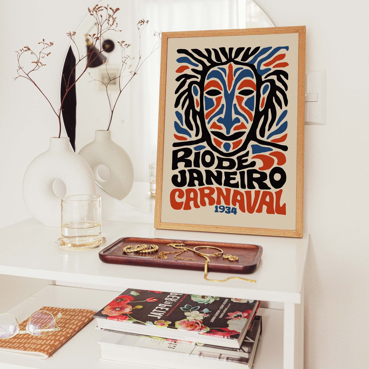 Rio Carnaval Mask Wall Art