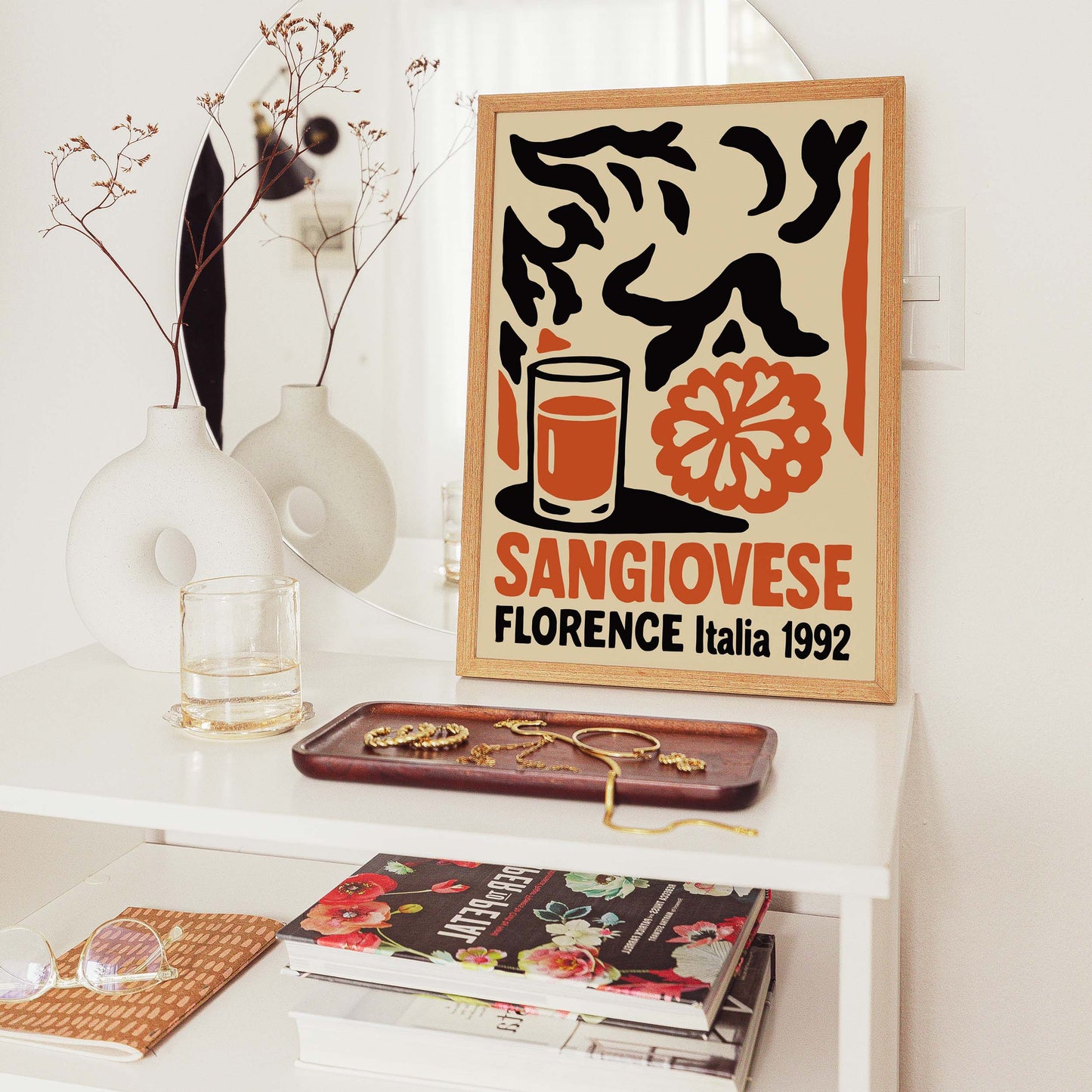 Sangiovese Florence Wine Poster Print