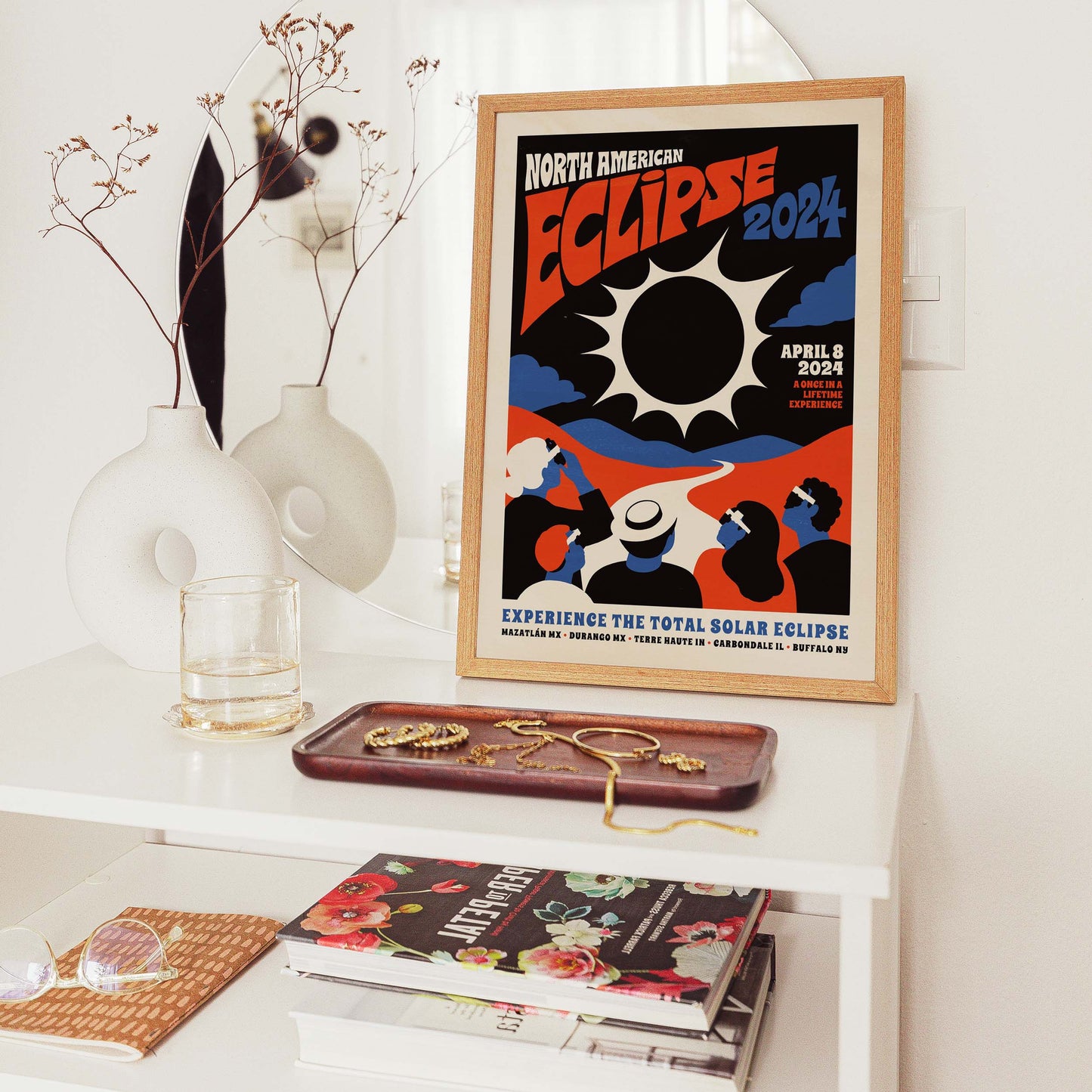 North American Eclipse 2024 Poster