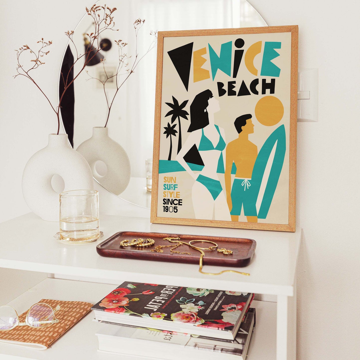 Venice Beach Retro Poster