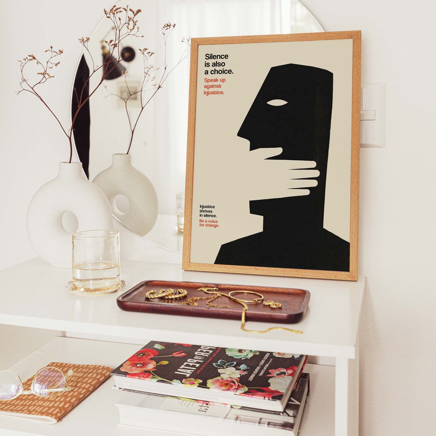 Silence Injustice Awareness Poster Print