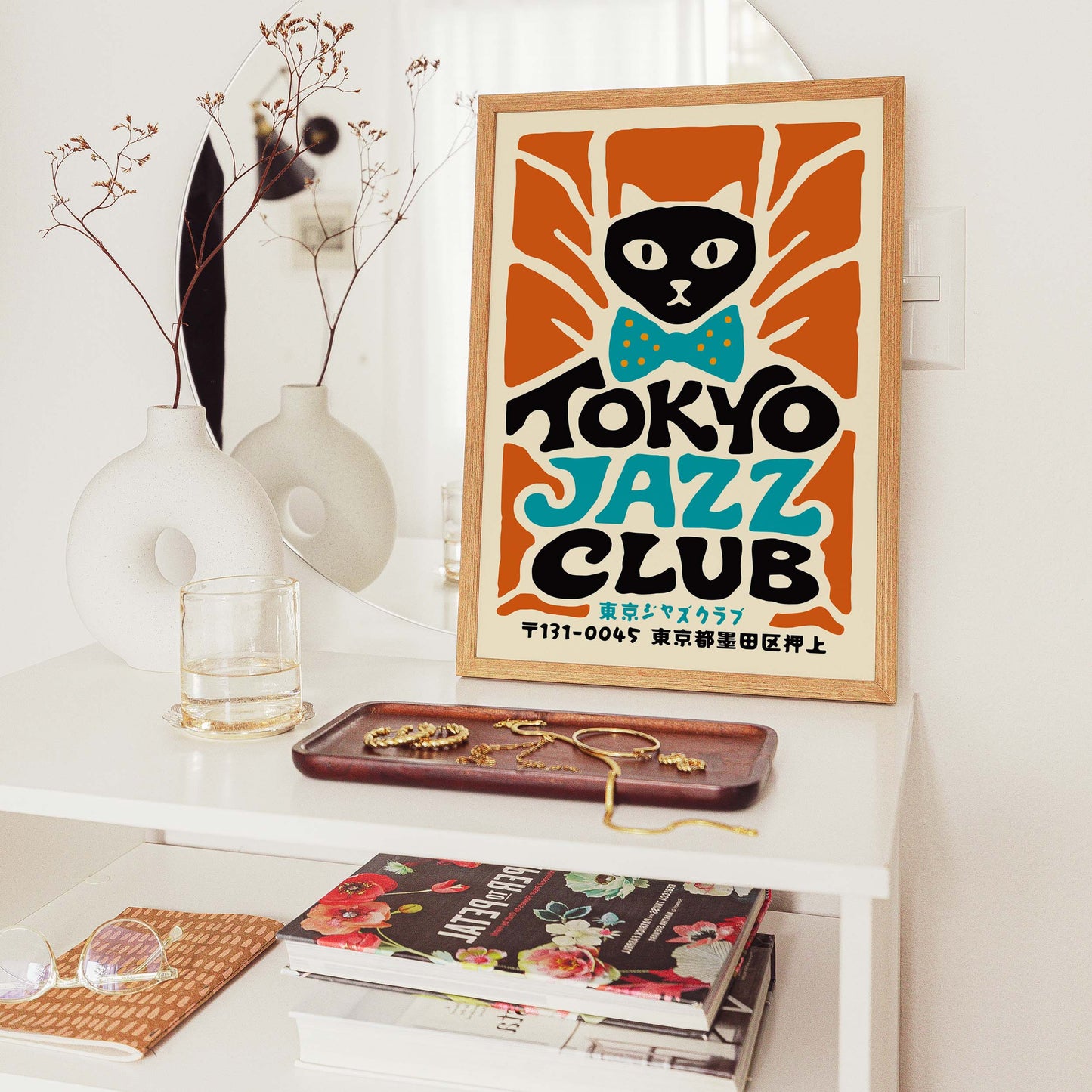 Tokyo Jazz Club Cat Print