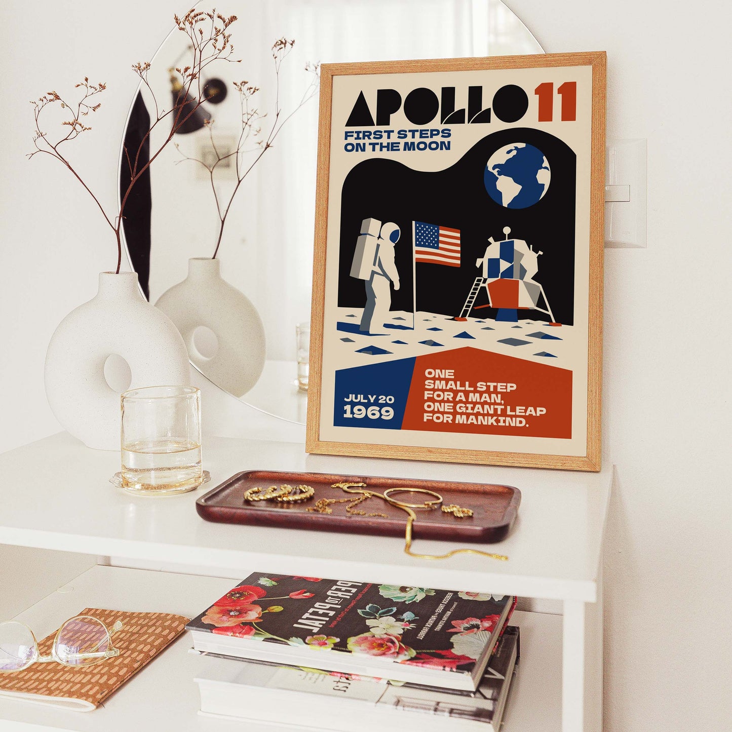 Apollo 11 Moon Landing Poster
