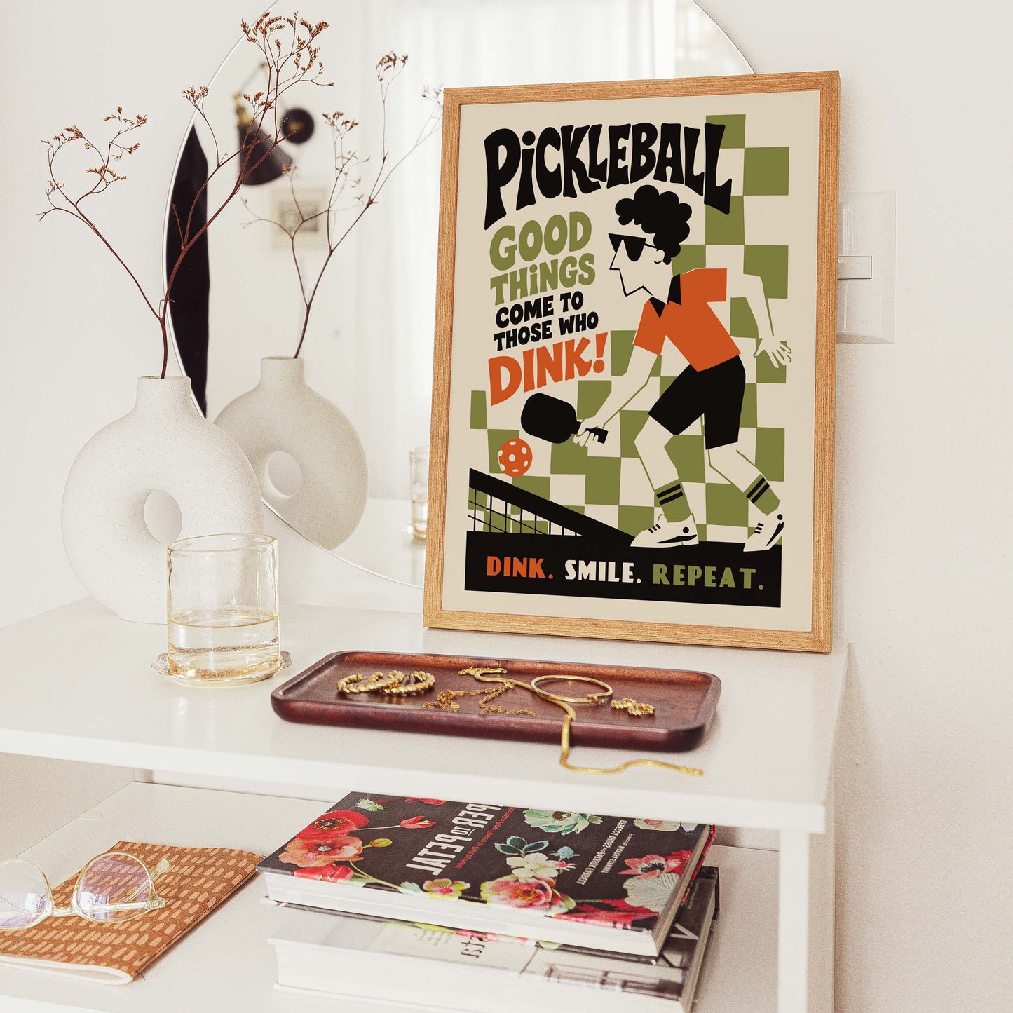 Grafika ścienna do pokoju gier w pickleball