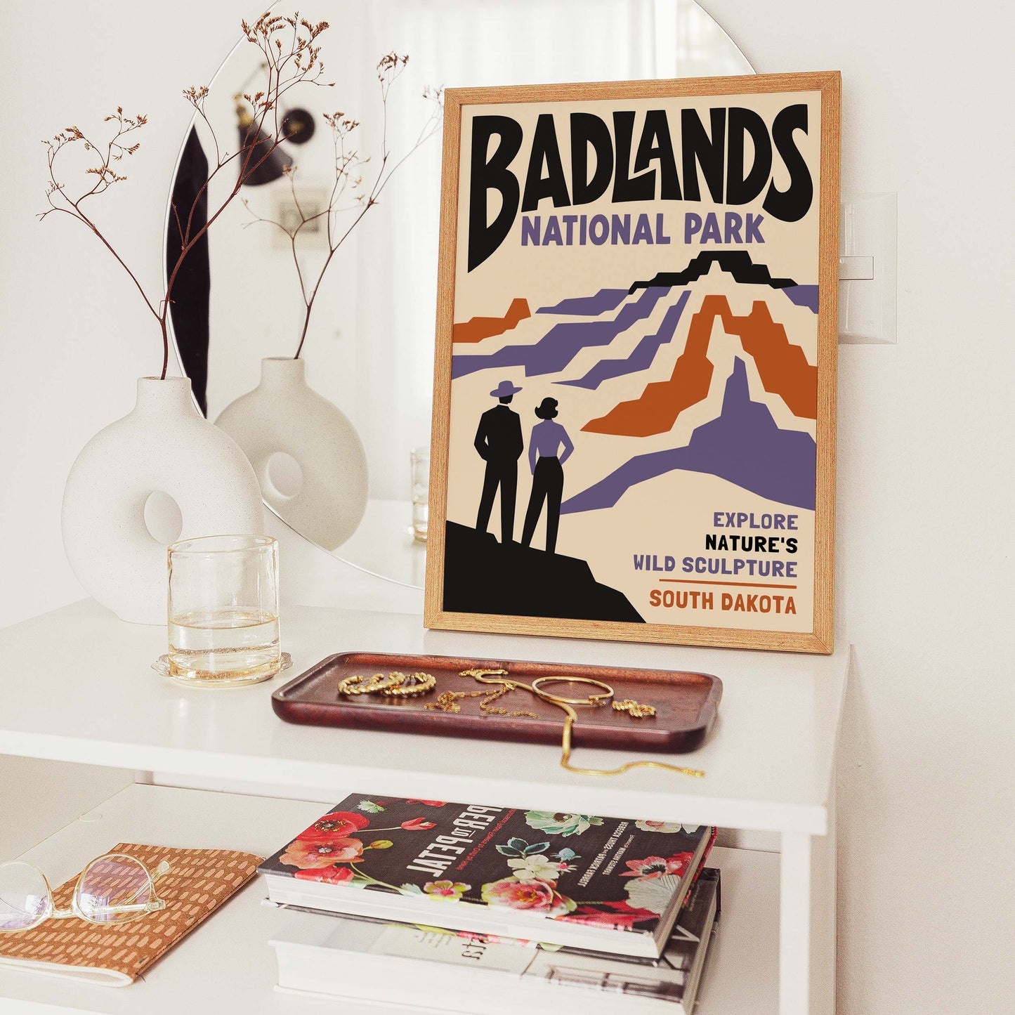 Badlands National Park Travel Poster