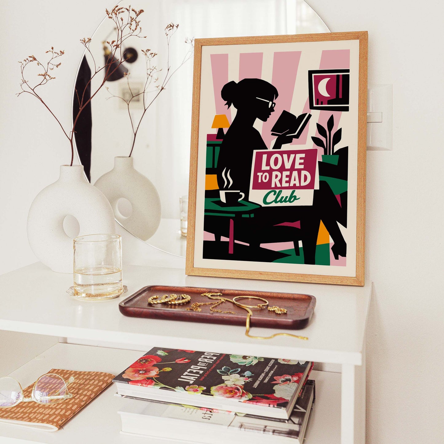 Love to Read Club Cozy Reading Poster