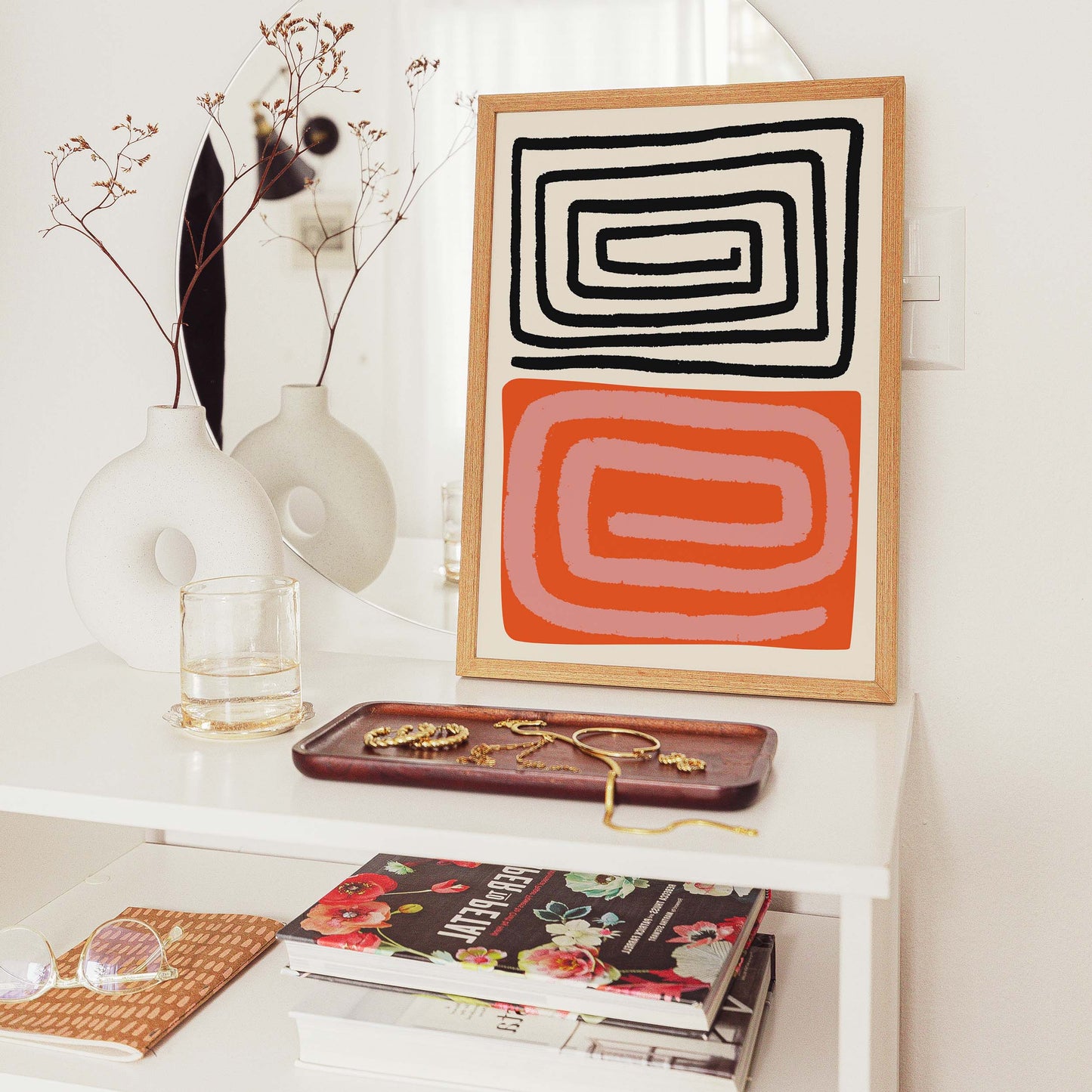 Abstract Spiral Modern Poster Print