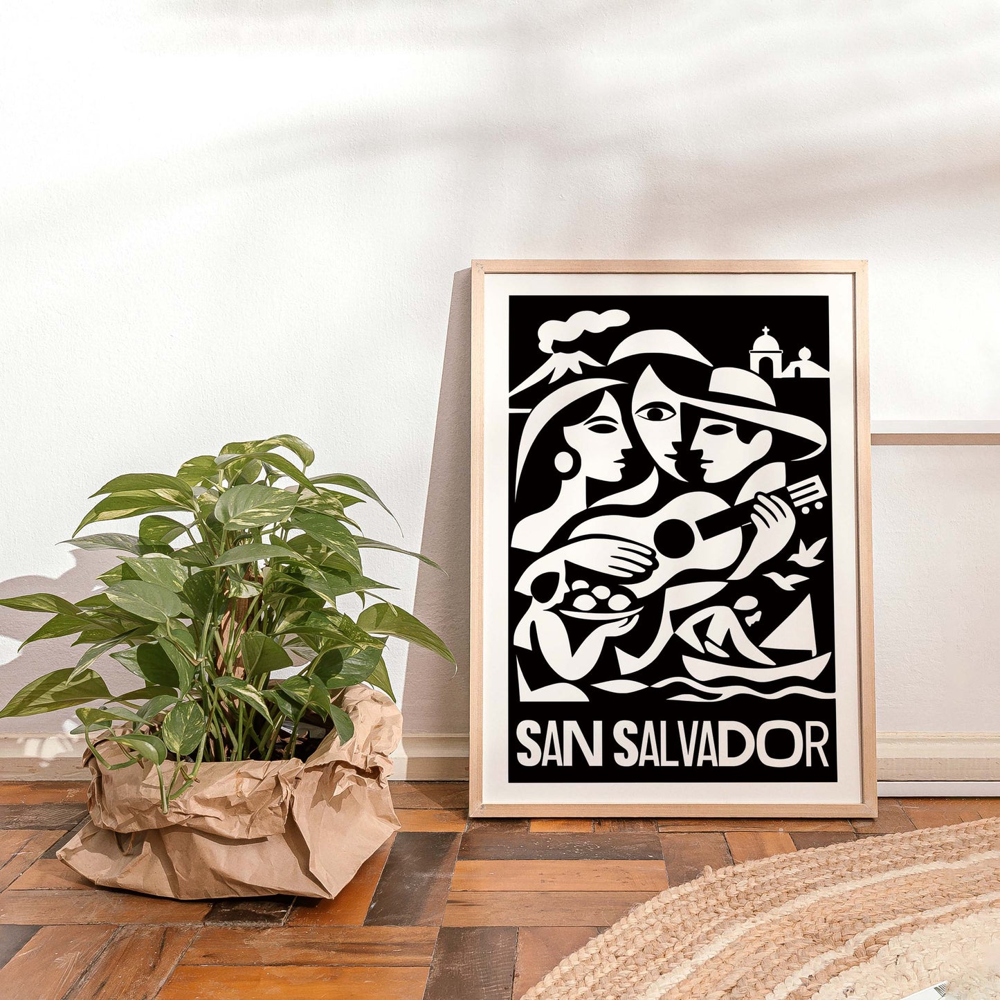 San Salvador Travel Poster Print