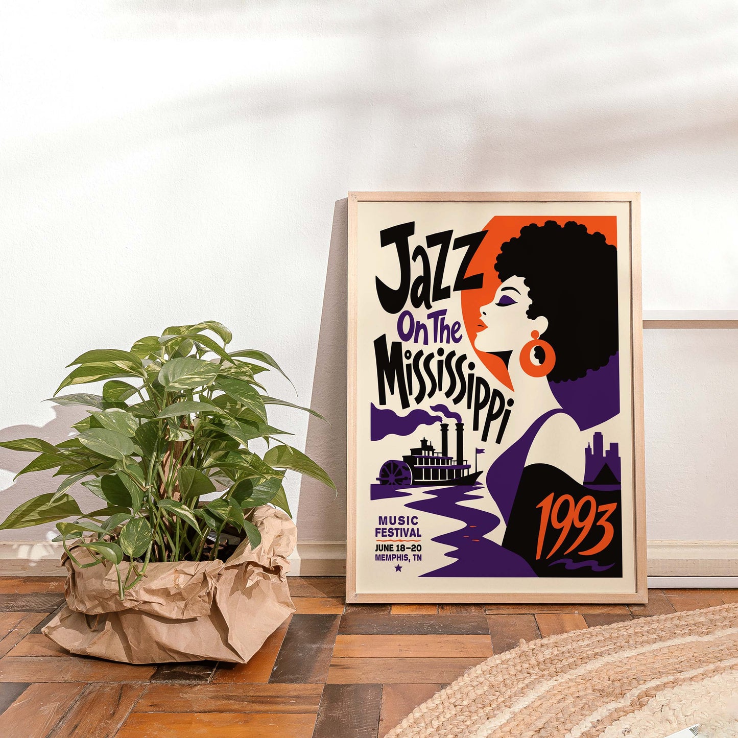 Jazz On The Mississippi Poster