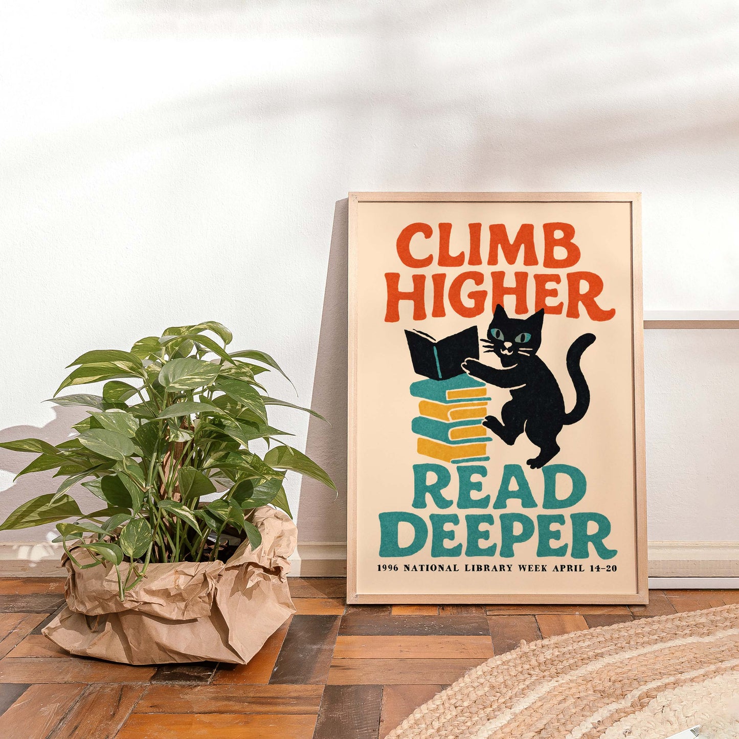Climb Higher Reading Poster