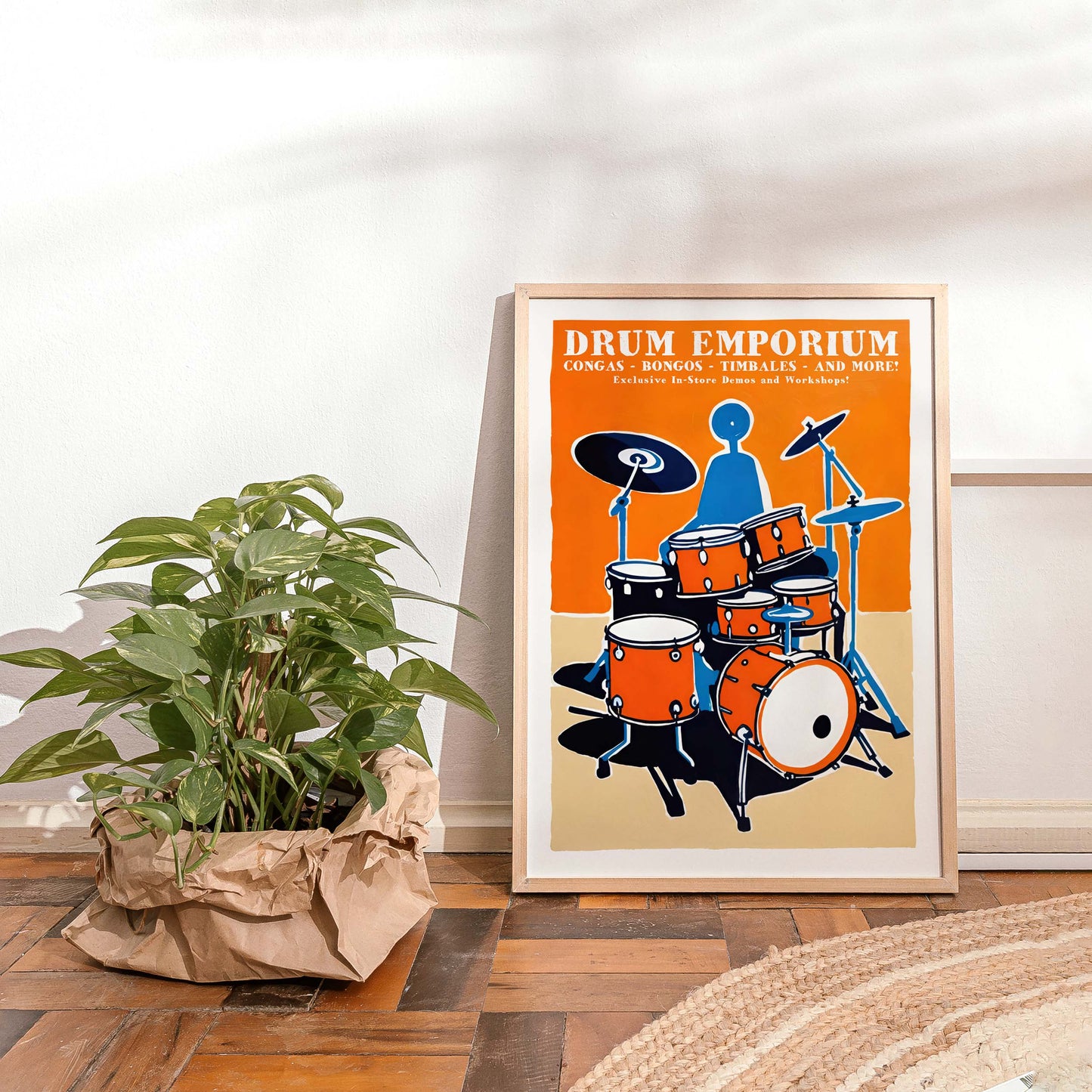 Drum Store Music Poster Wall Art