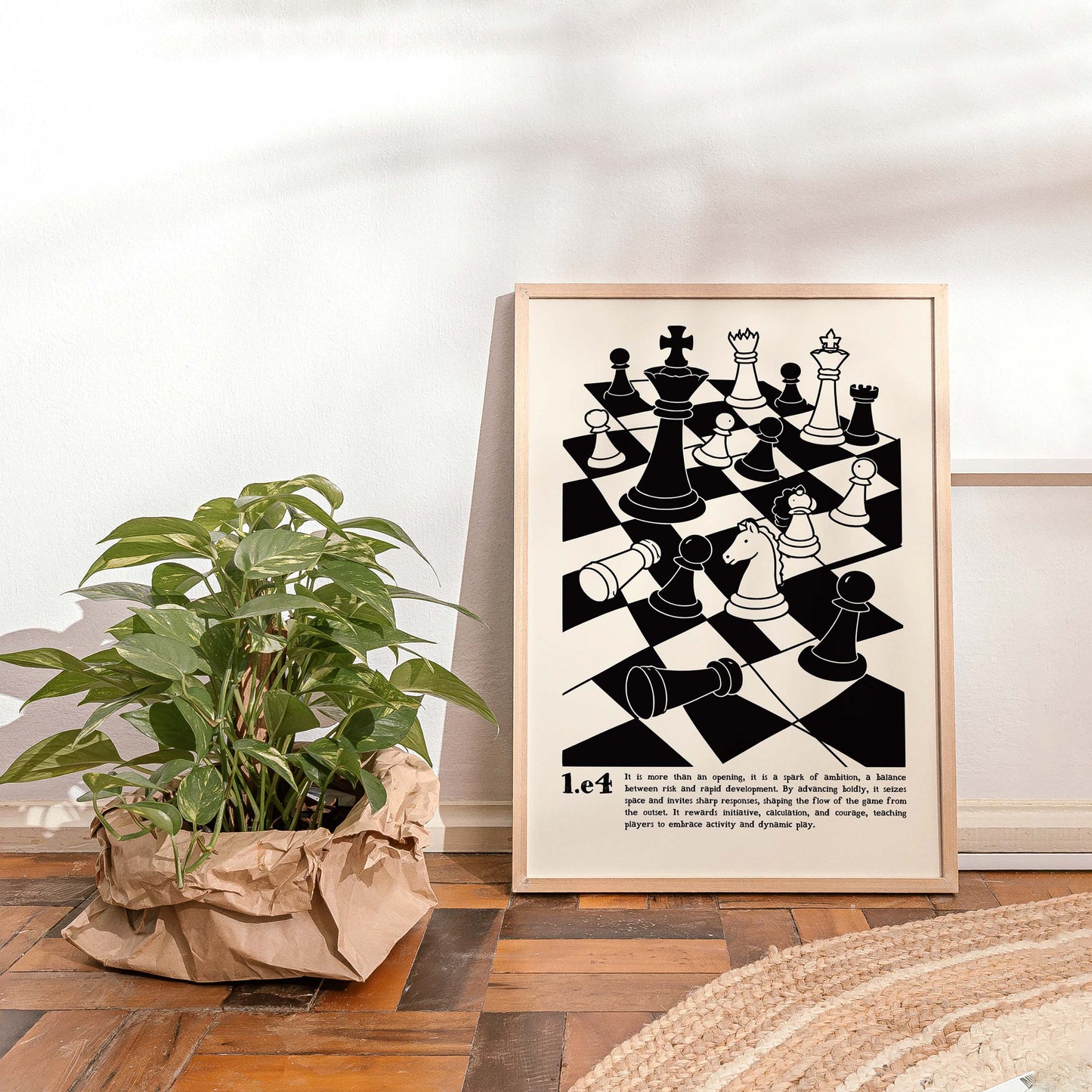 Chess Opening Strategy Board Print