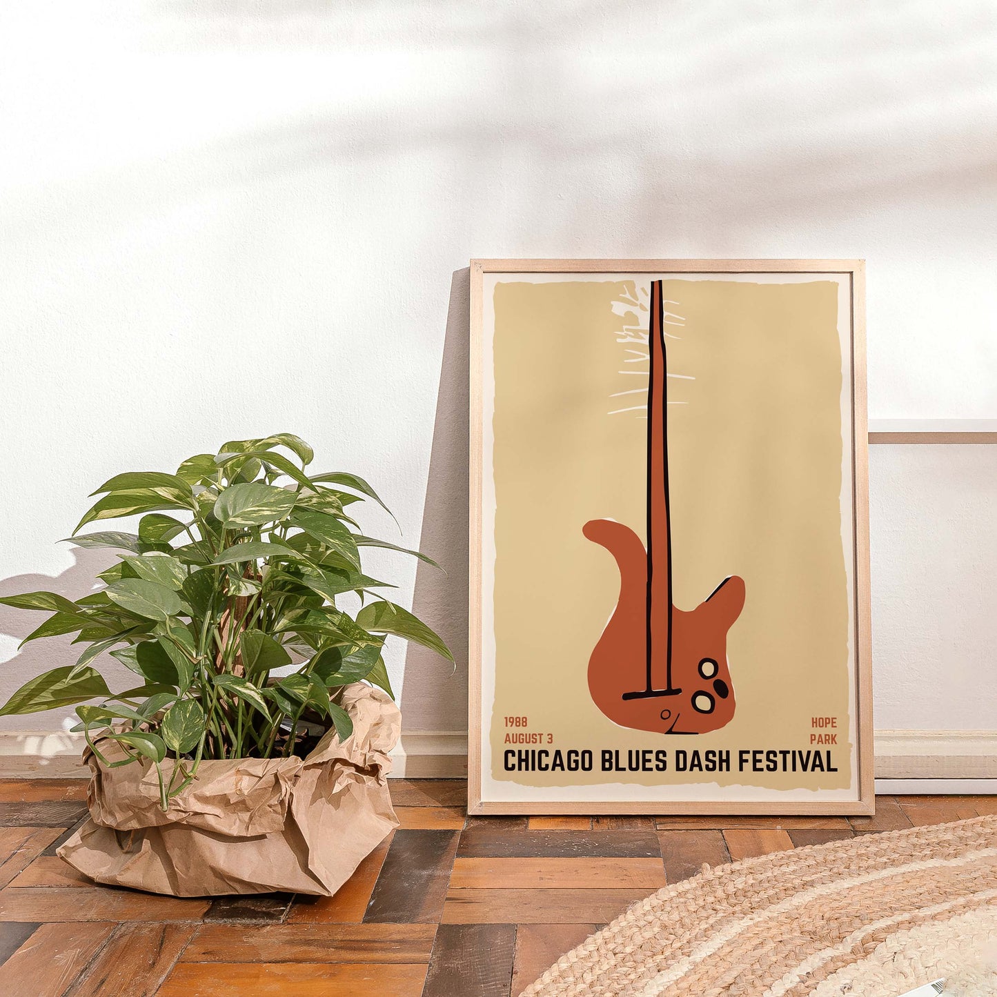 Chicago Blues Dash Festival Poster Print