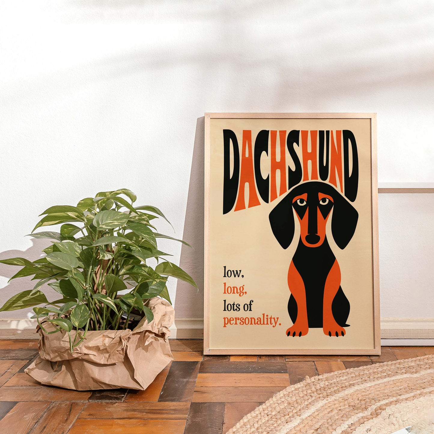 Dachshund Dog Poster Print