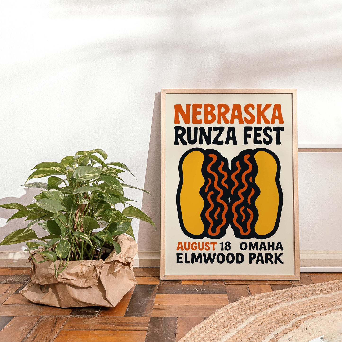 Nebraska Runza Festival Kitchen Wall Print