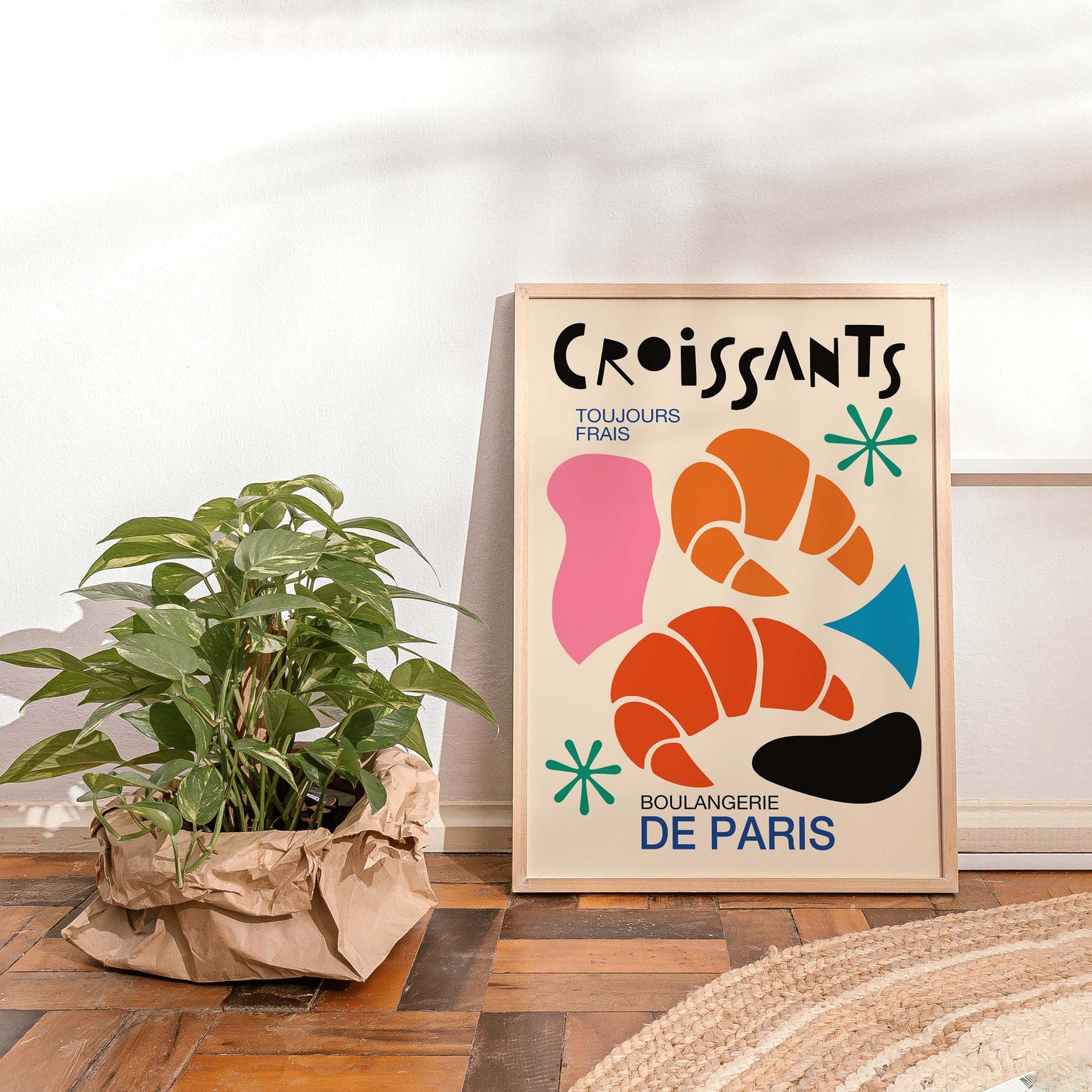 Croissants Boulangerie Paris Poster Print