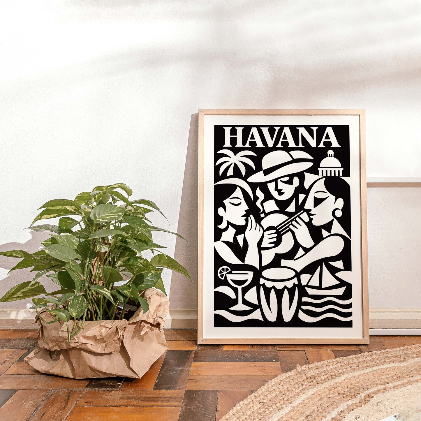 Havana Travel Poster Music Print