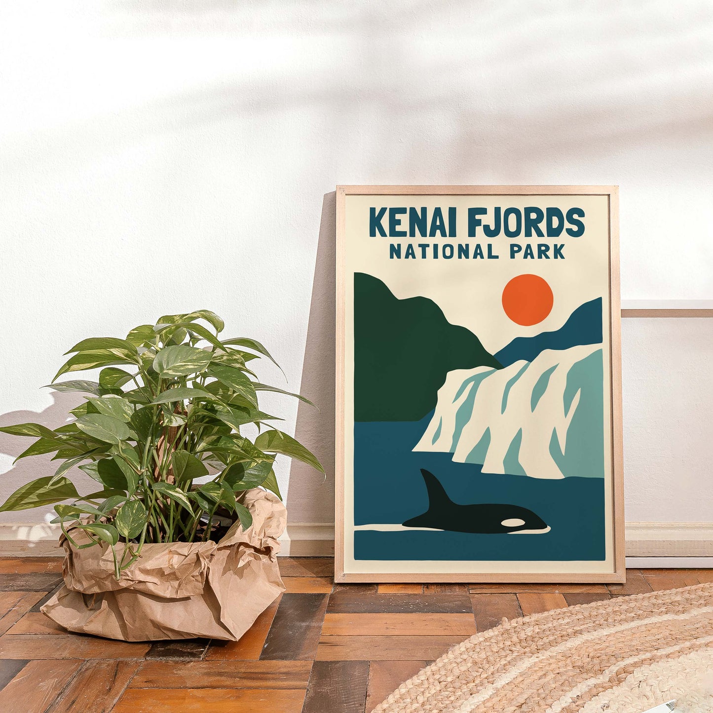 Kenai Fjords National Park Orca Poster