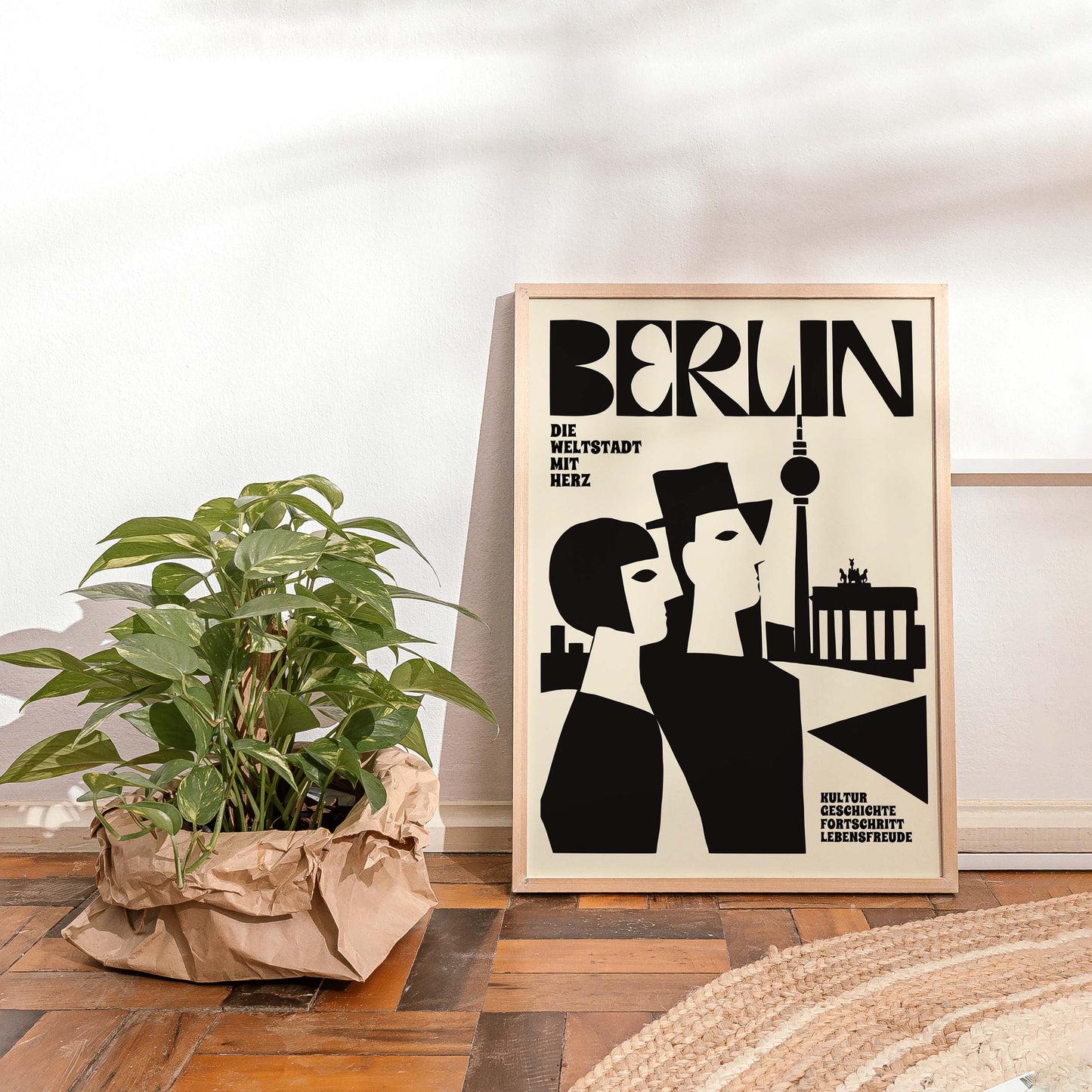 Minimalist Berlin Travel Poster