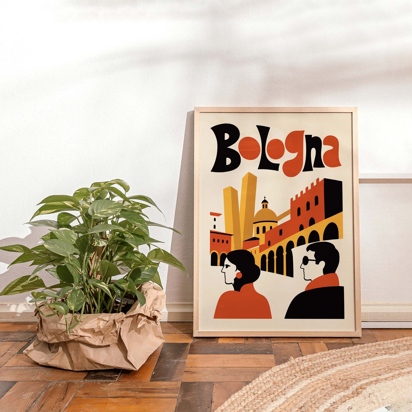 Bolonia Włochy Plakat podróżny