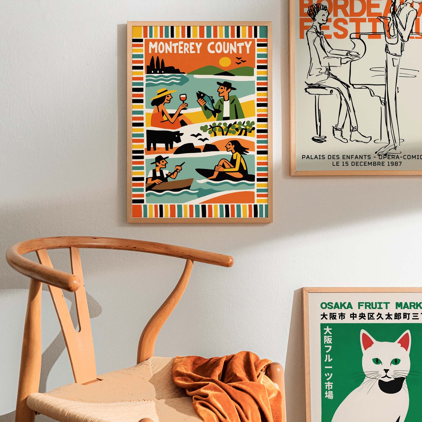 Monterey County Travel Poster Print