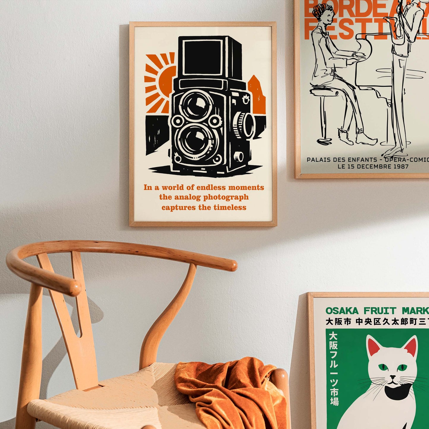 Vintage Twin Lens Camera Photography Poster