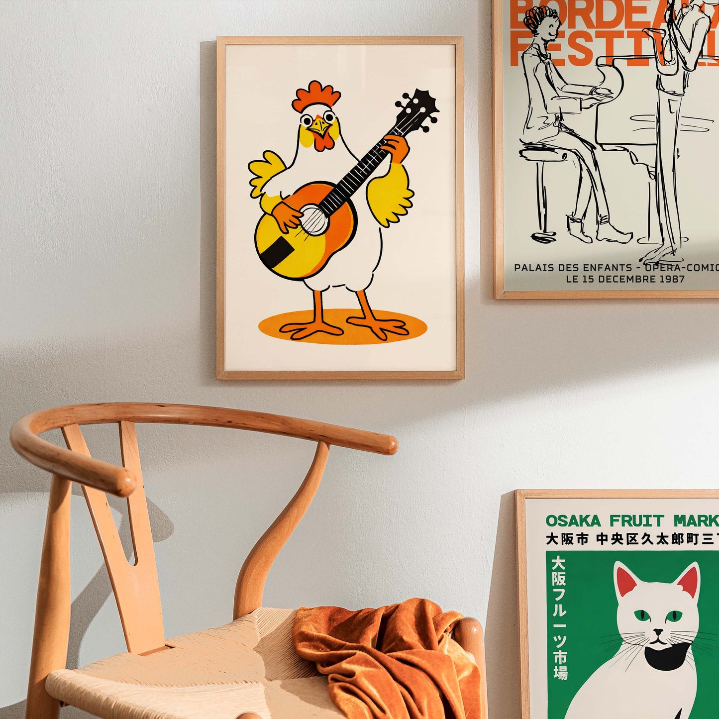 Chicken Cowboy Poster Print