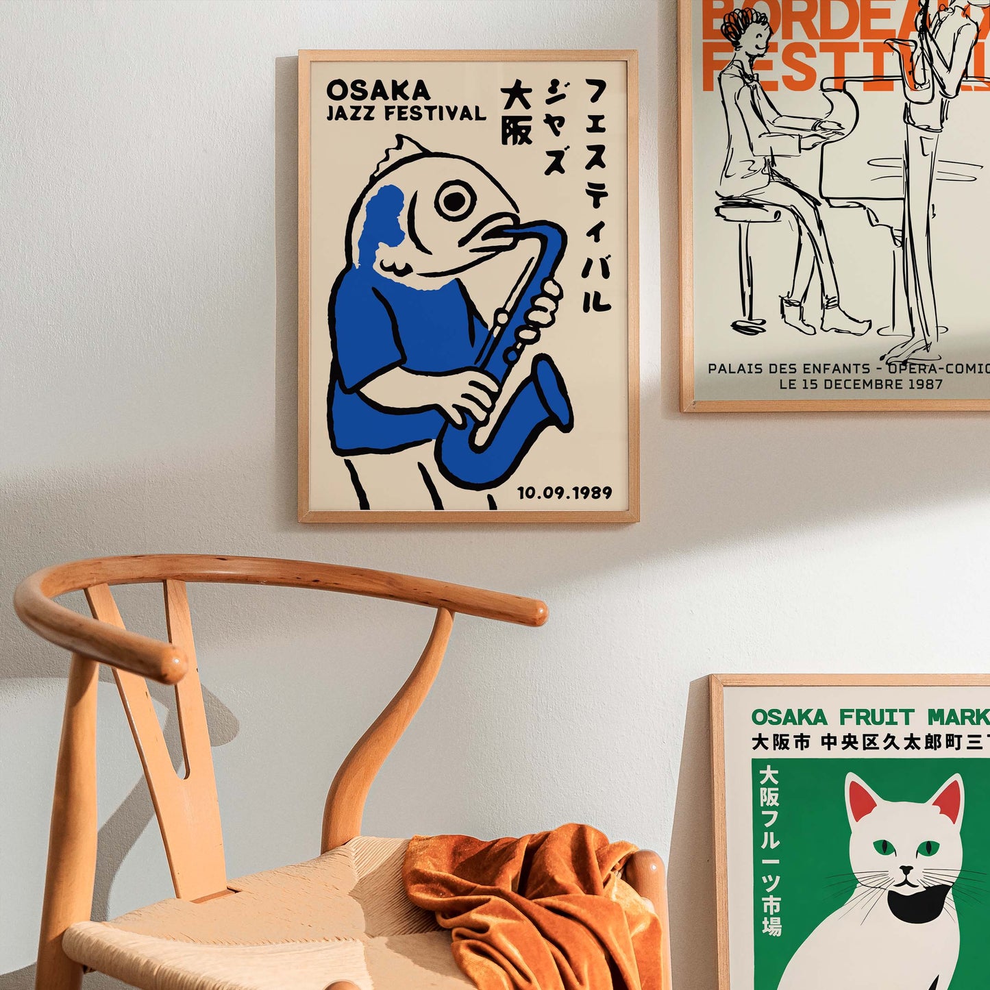 Osaka Jazz Festival Fish Poster