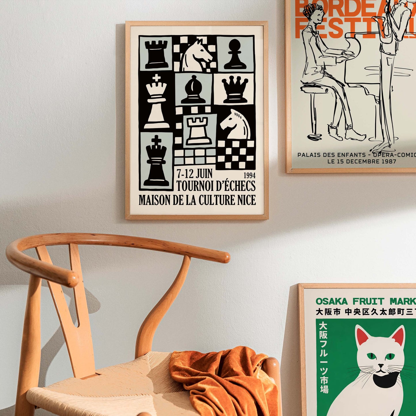 French Chess Strategy Poster Print