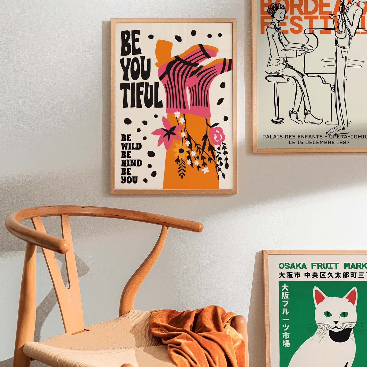 Bądź YouTiful Plakat Biuro Sypialnia