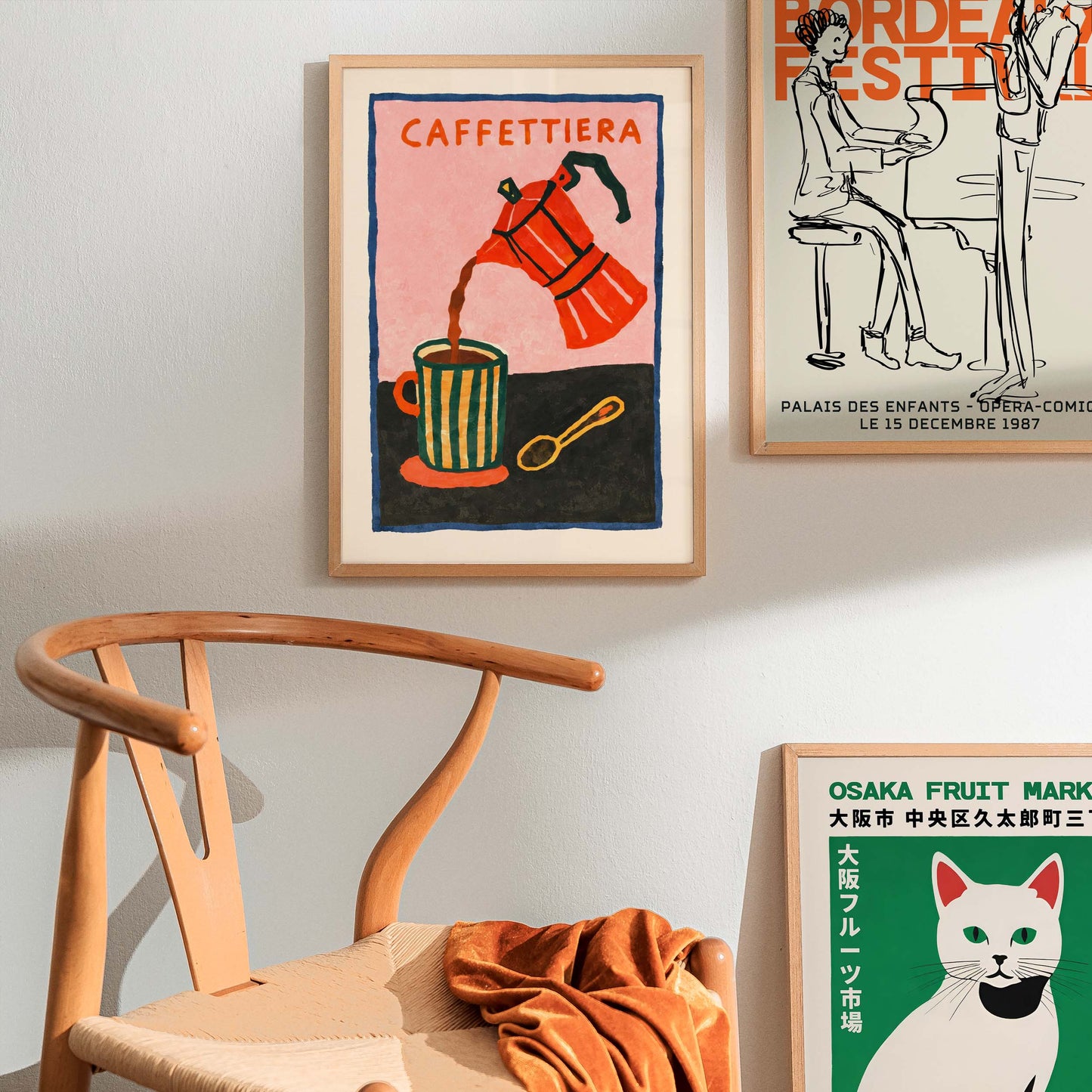 Caffettiera Coffee Maker Wall Print