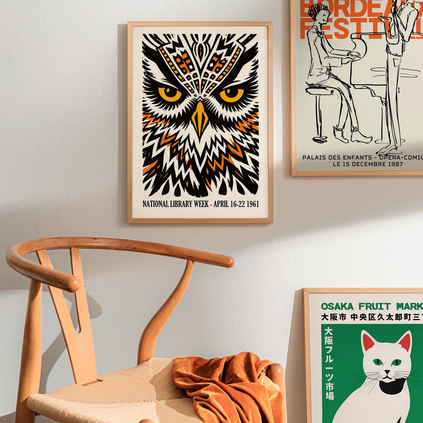National Library Week Owl Poster