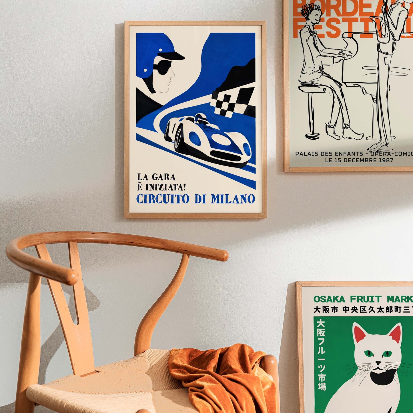 Circuito di Milano Vintage Racing Poster