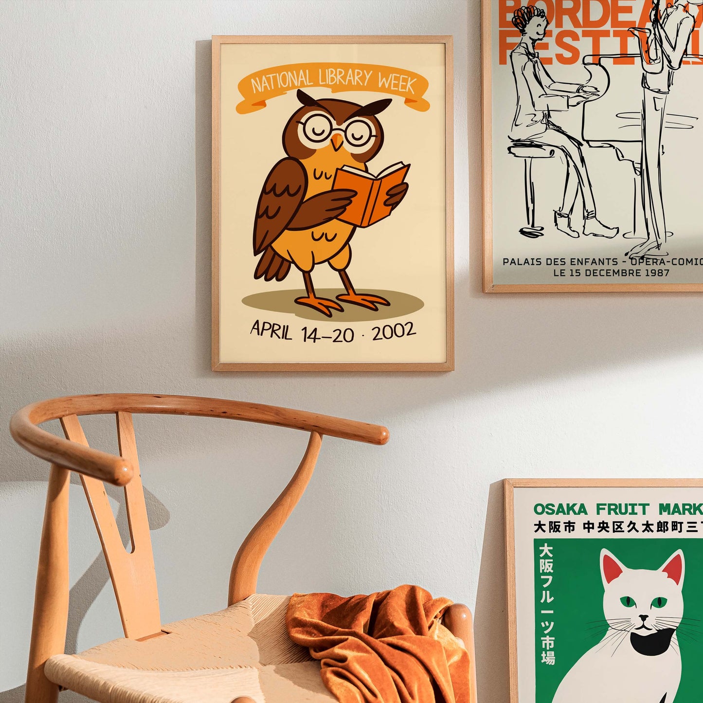 National Library Week Owl Poster