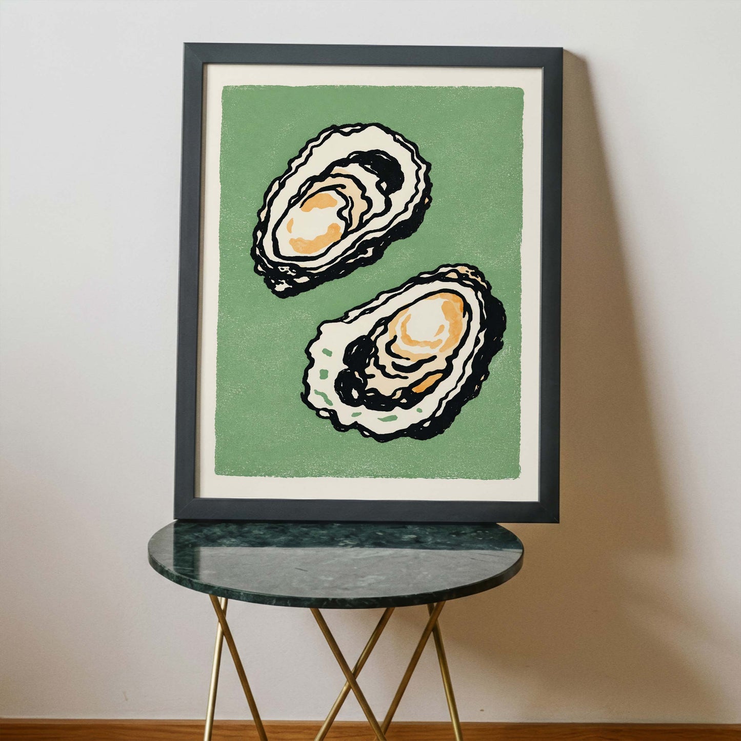 Oyster Shell Kitchen Poster Print