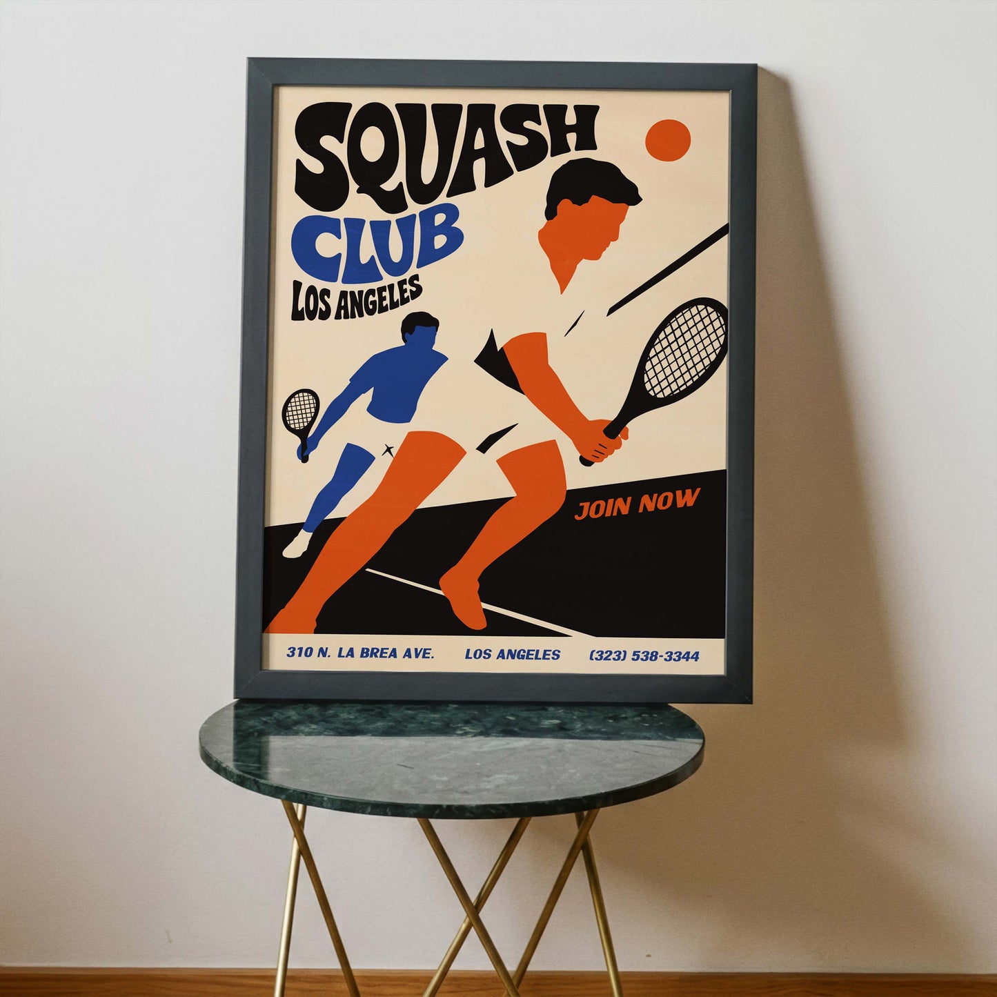Squash Club Fitness Room Print