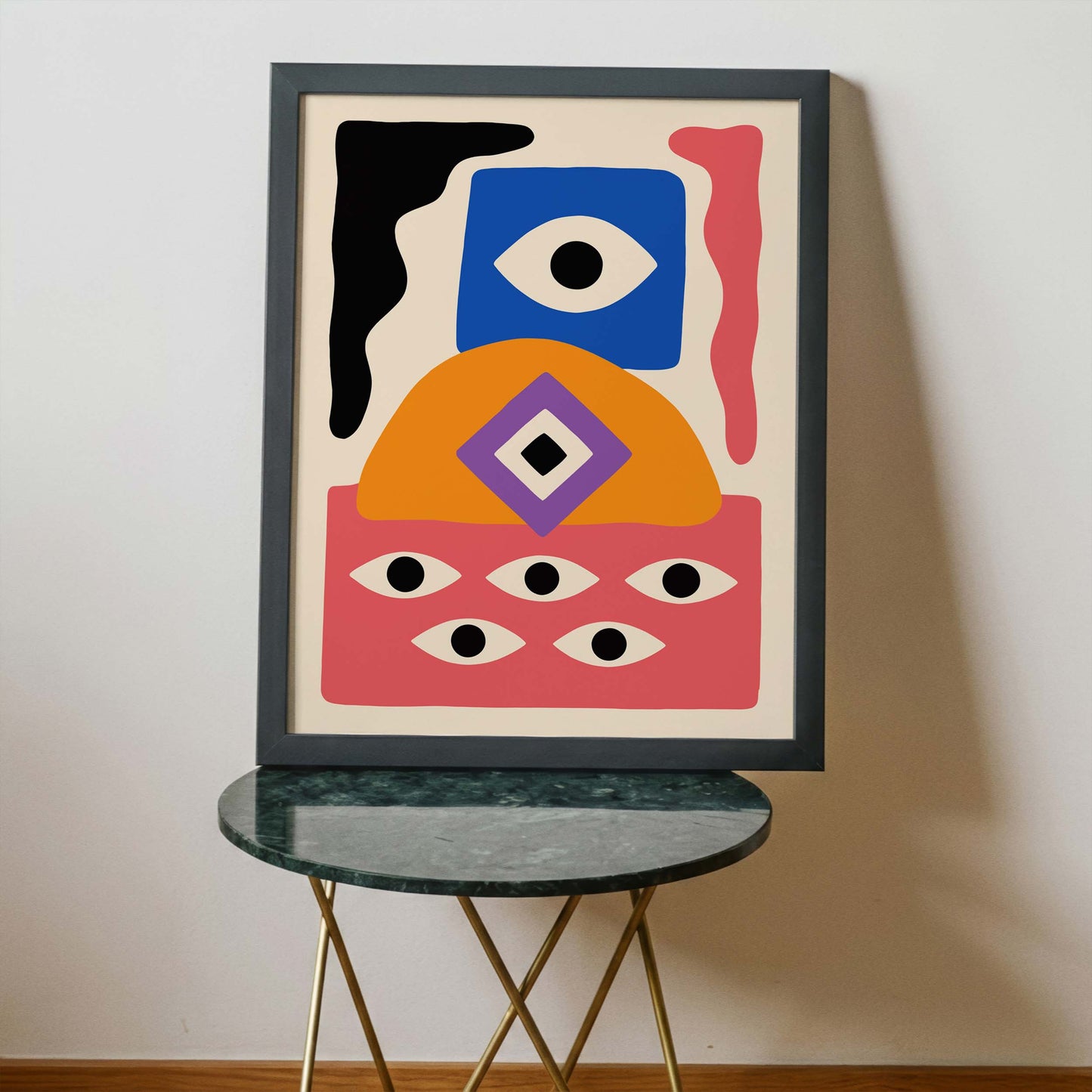 Abstract Eyes Modern Wall Art Poster