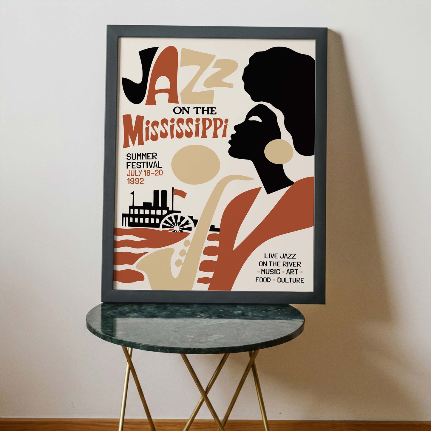 Mississippi Jazz Festival Poster Print