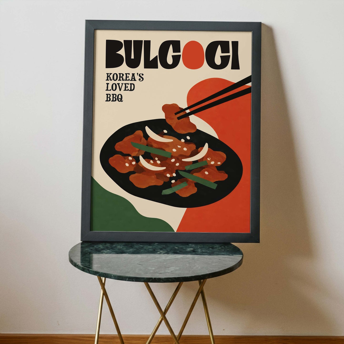 Bulgogi Korean BBQ Poster Print