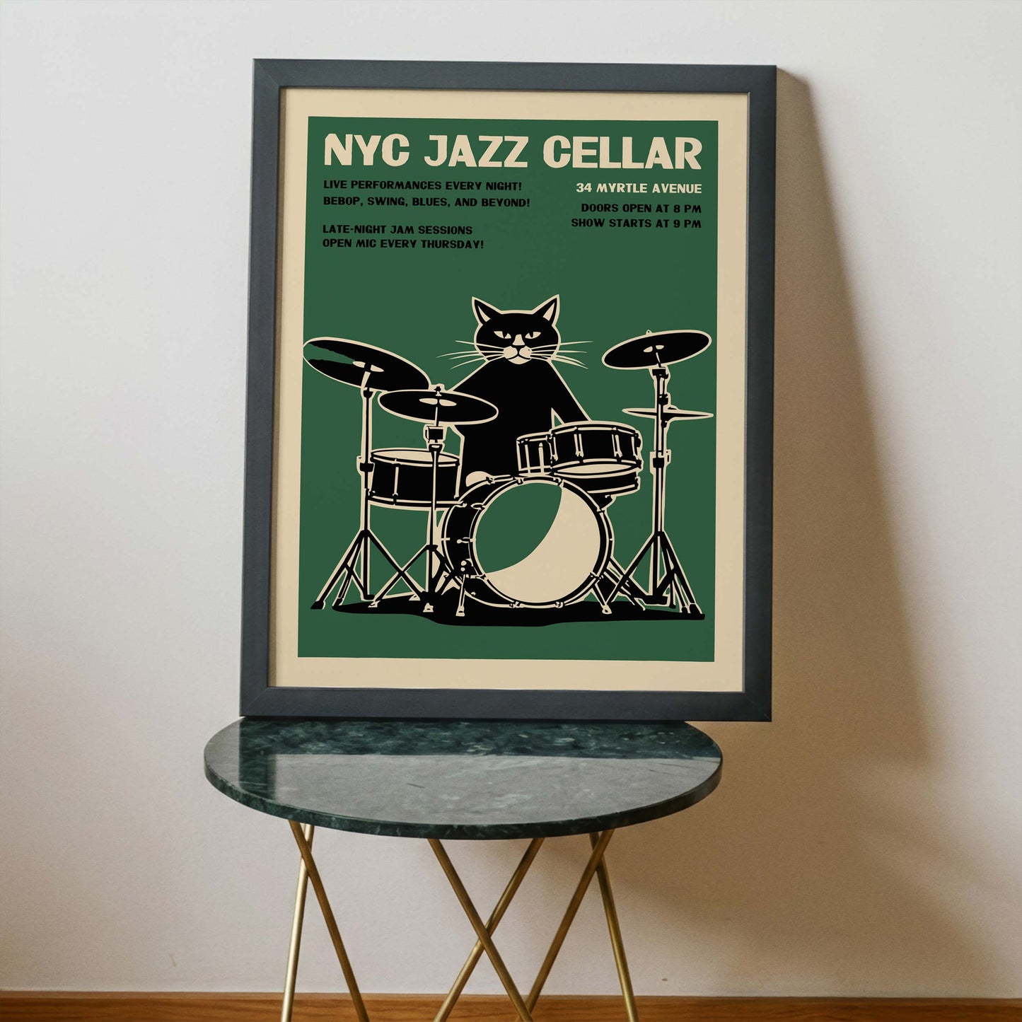 NYC Jazz Cellar Wall Art