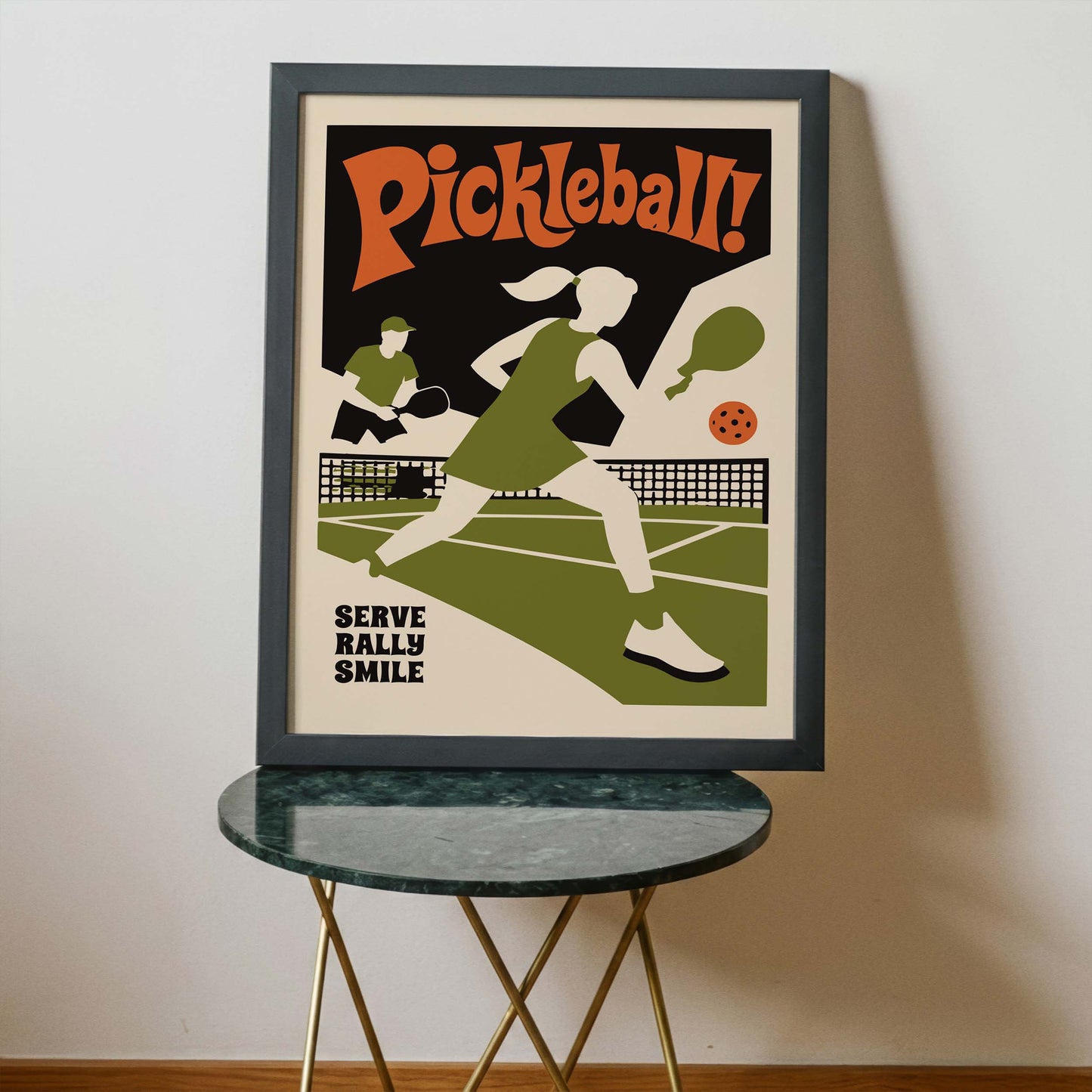 Pickleball Court Wall Art