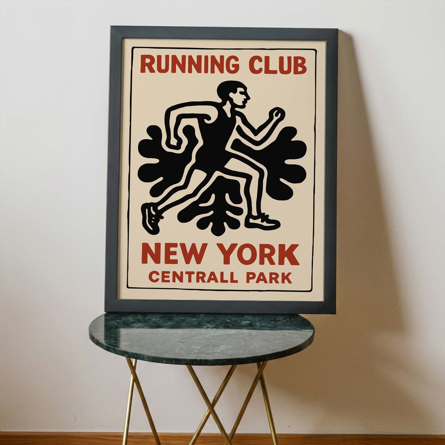 Retro New York Running Club Poster
