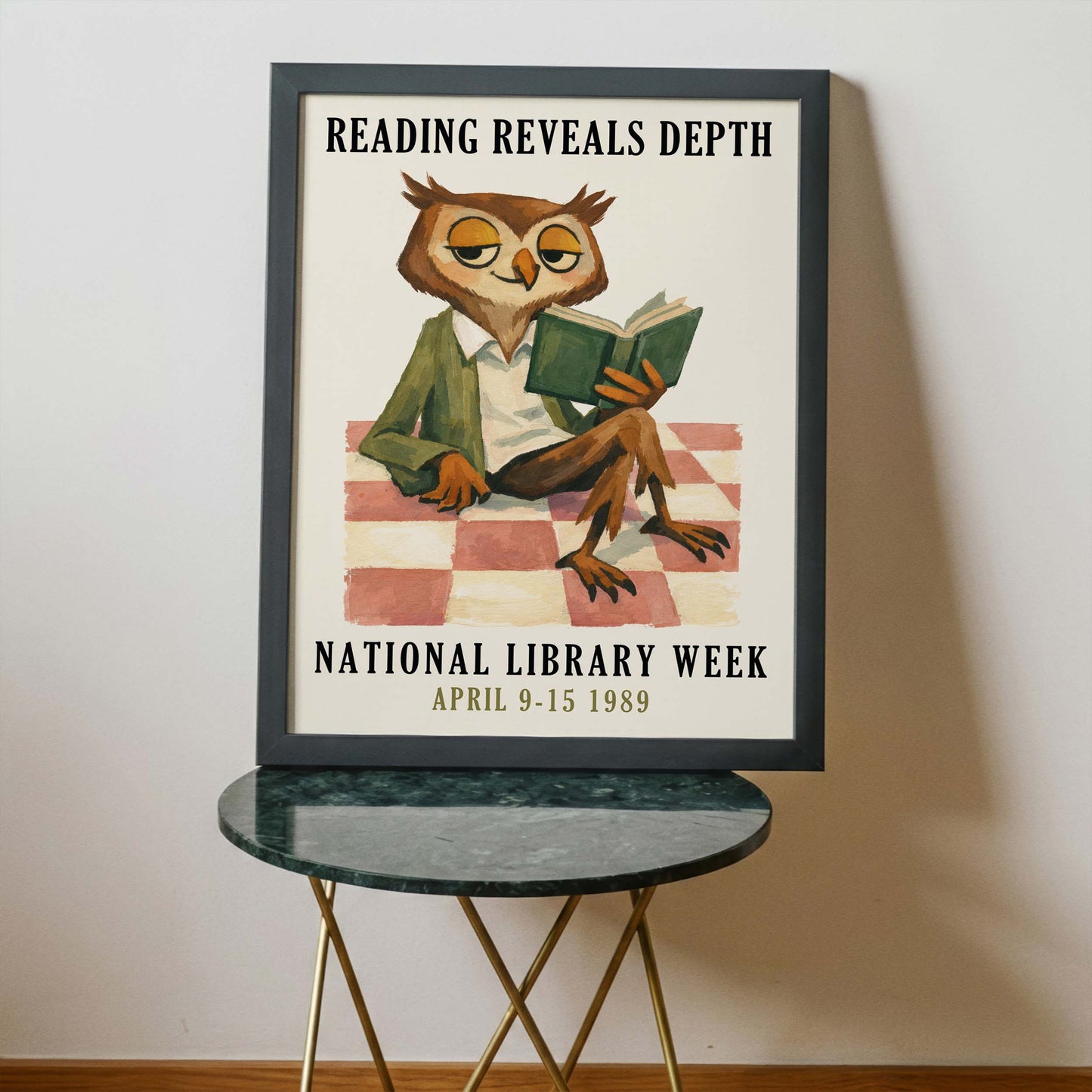 National Library Week Owl Print
