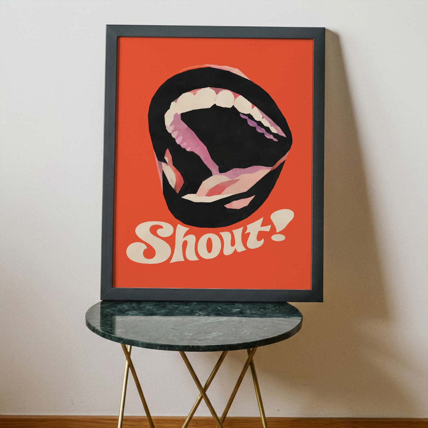 Shout Mouth Poster Wall Art