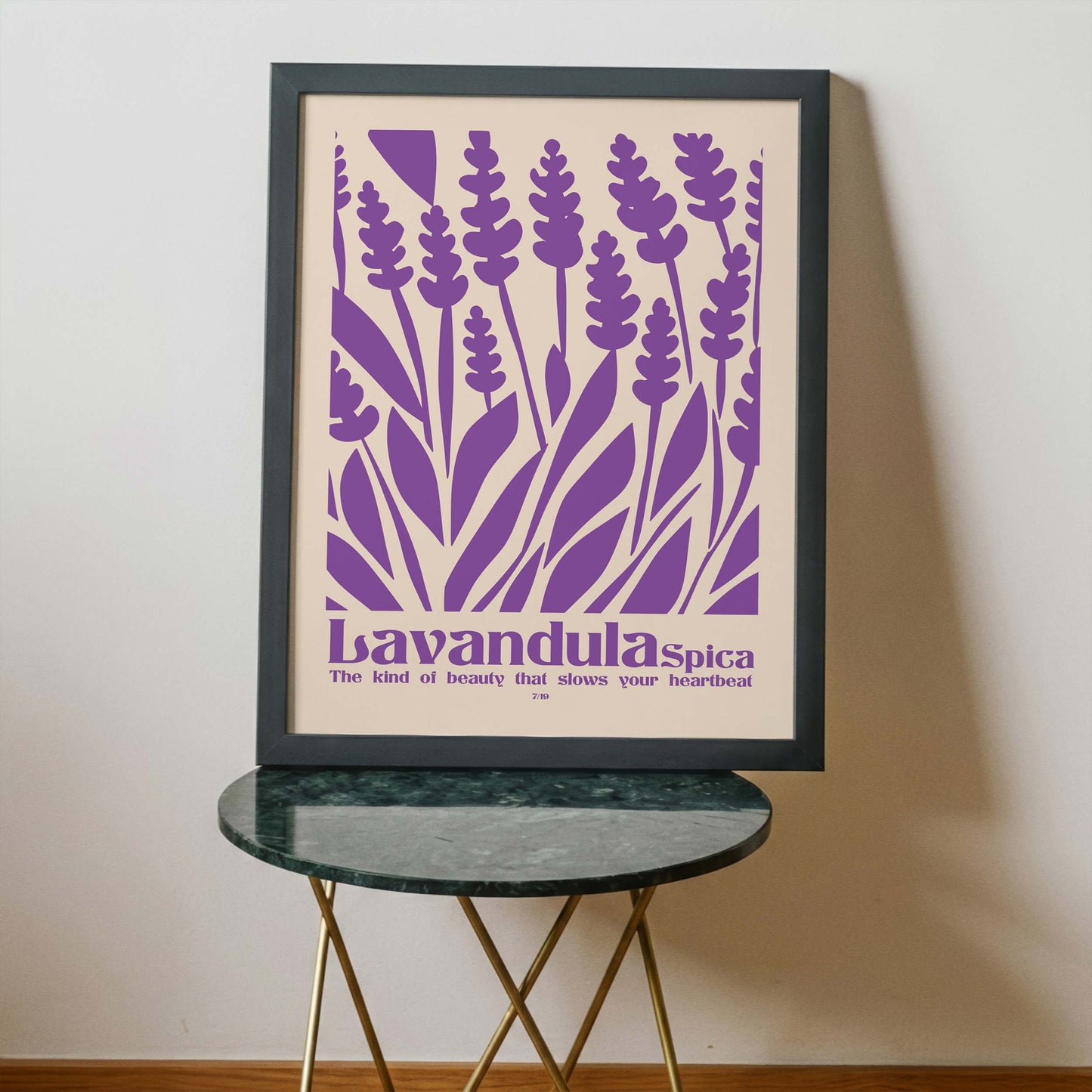 Lavender Botanical Wall Art Print
