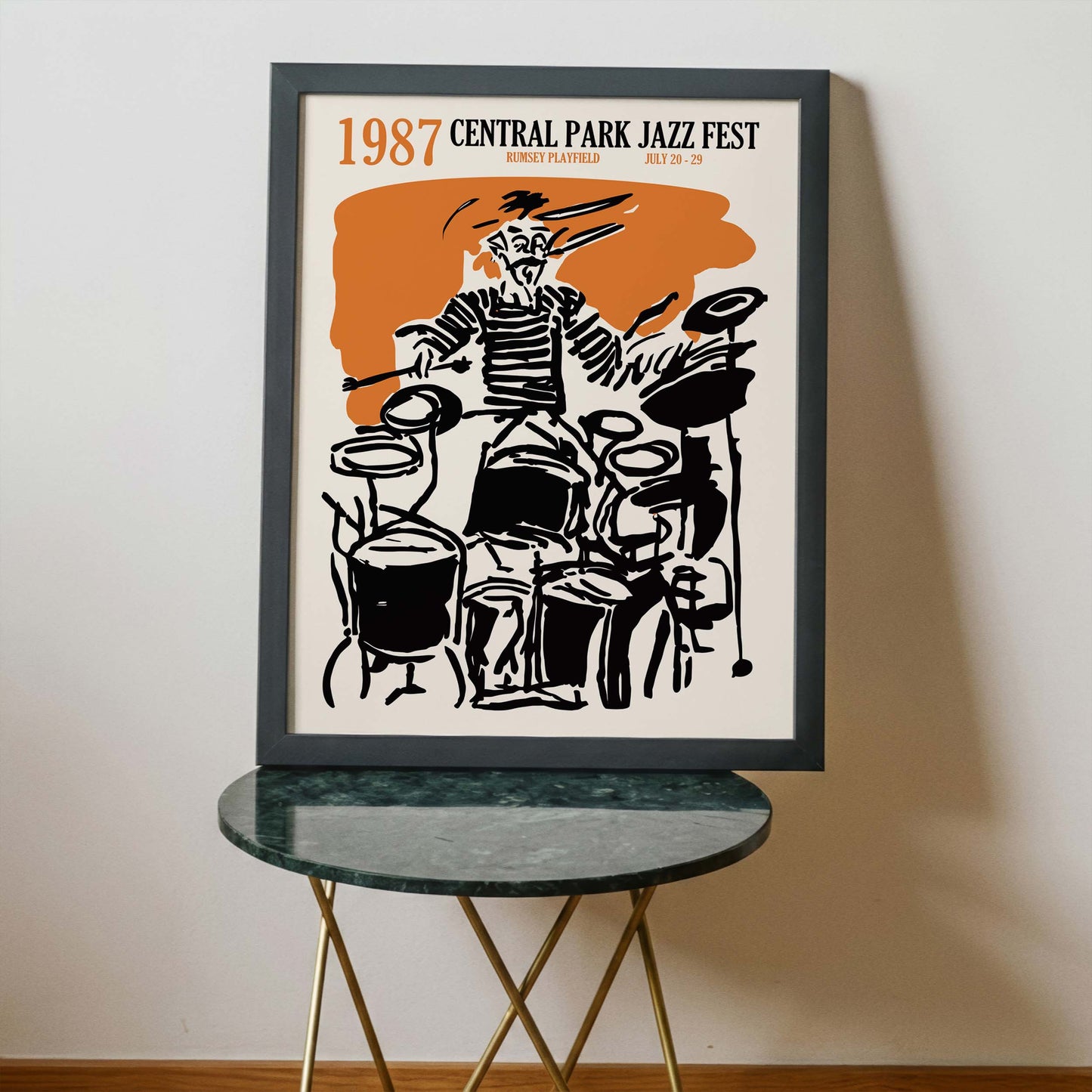 Central Park Jazz Fest Vintage Wall Art