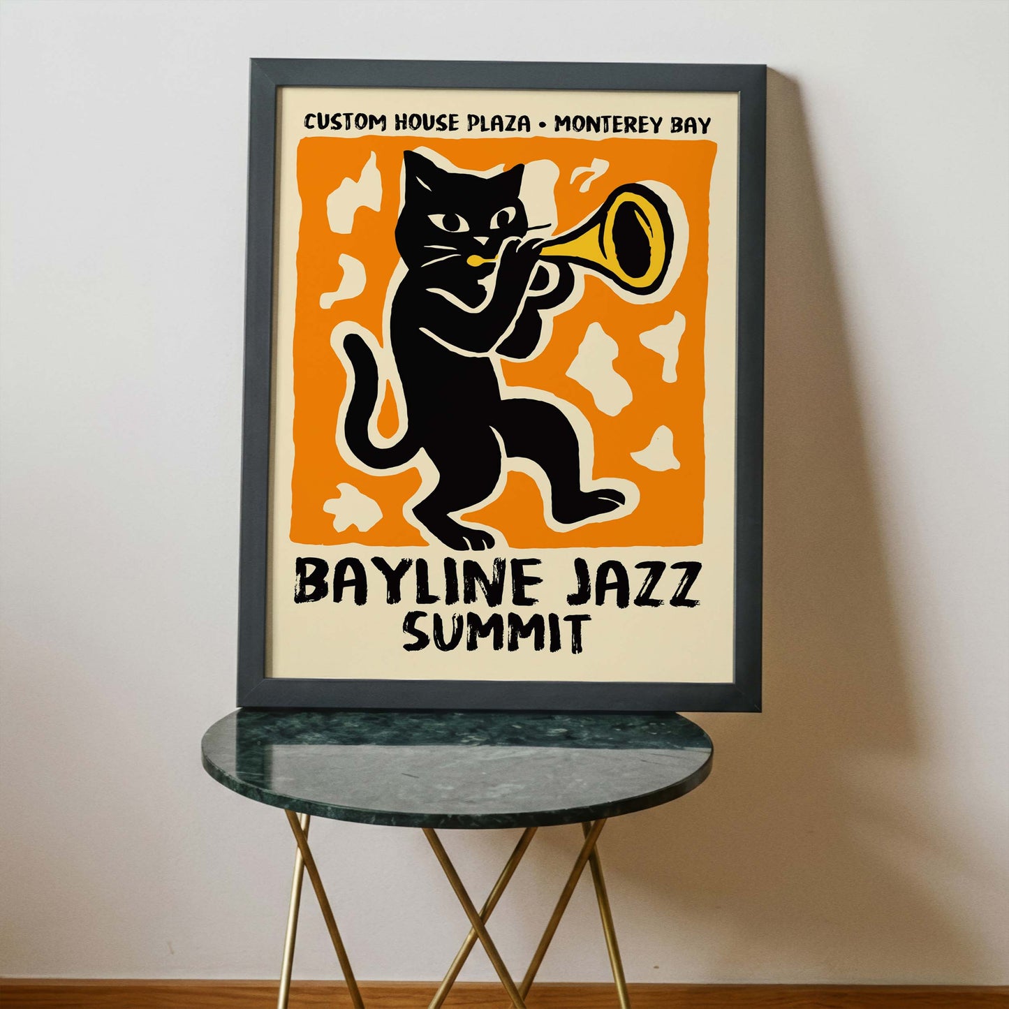 Bayline Jazz Summit Cat Music Poster